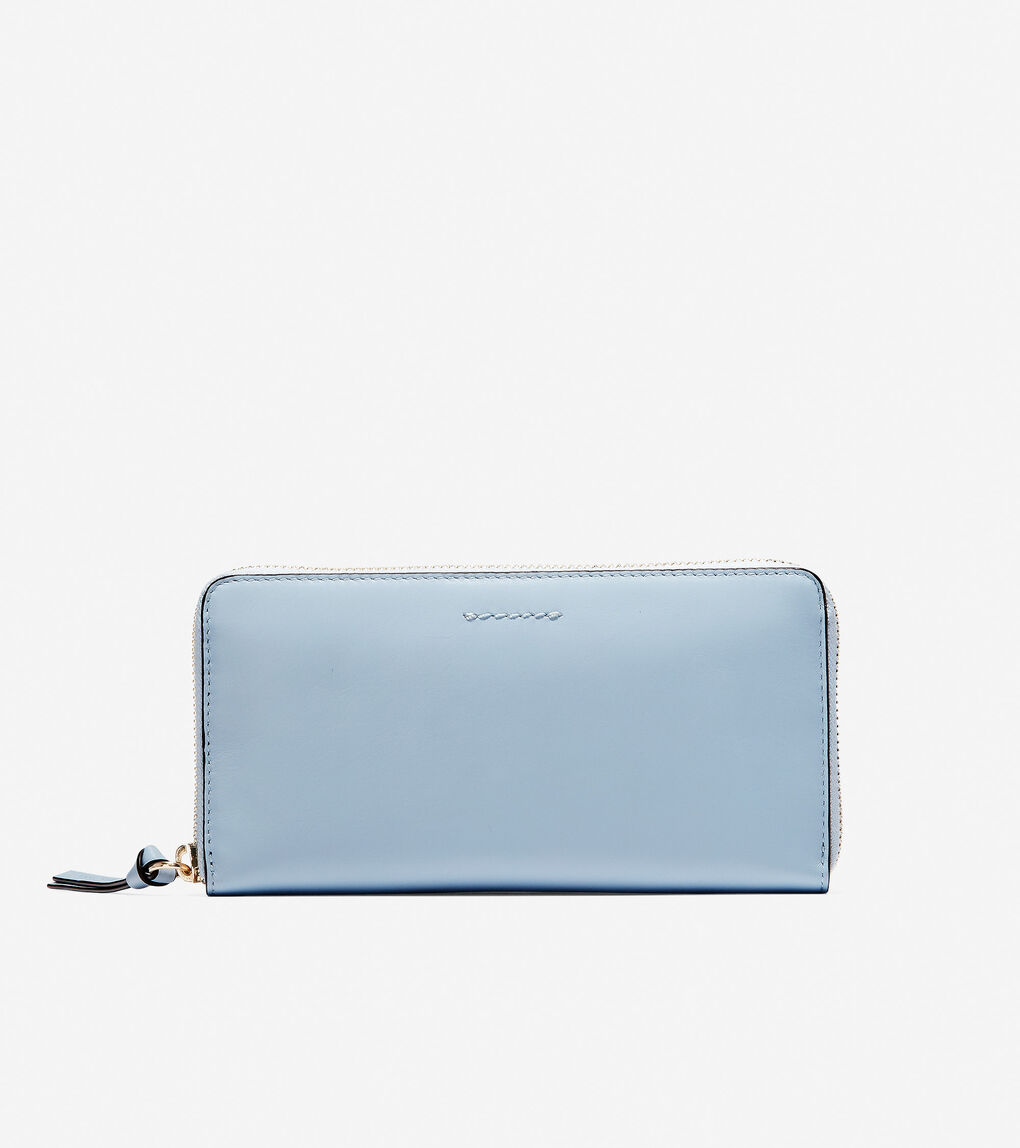 Kaylee Continental Wallet in Blue | Cole Haan