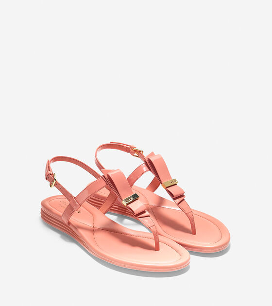 Marnie Grand Sandals in Coral Haze Patent | Cole Haan
