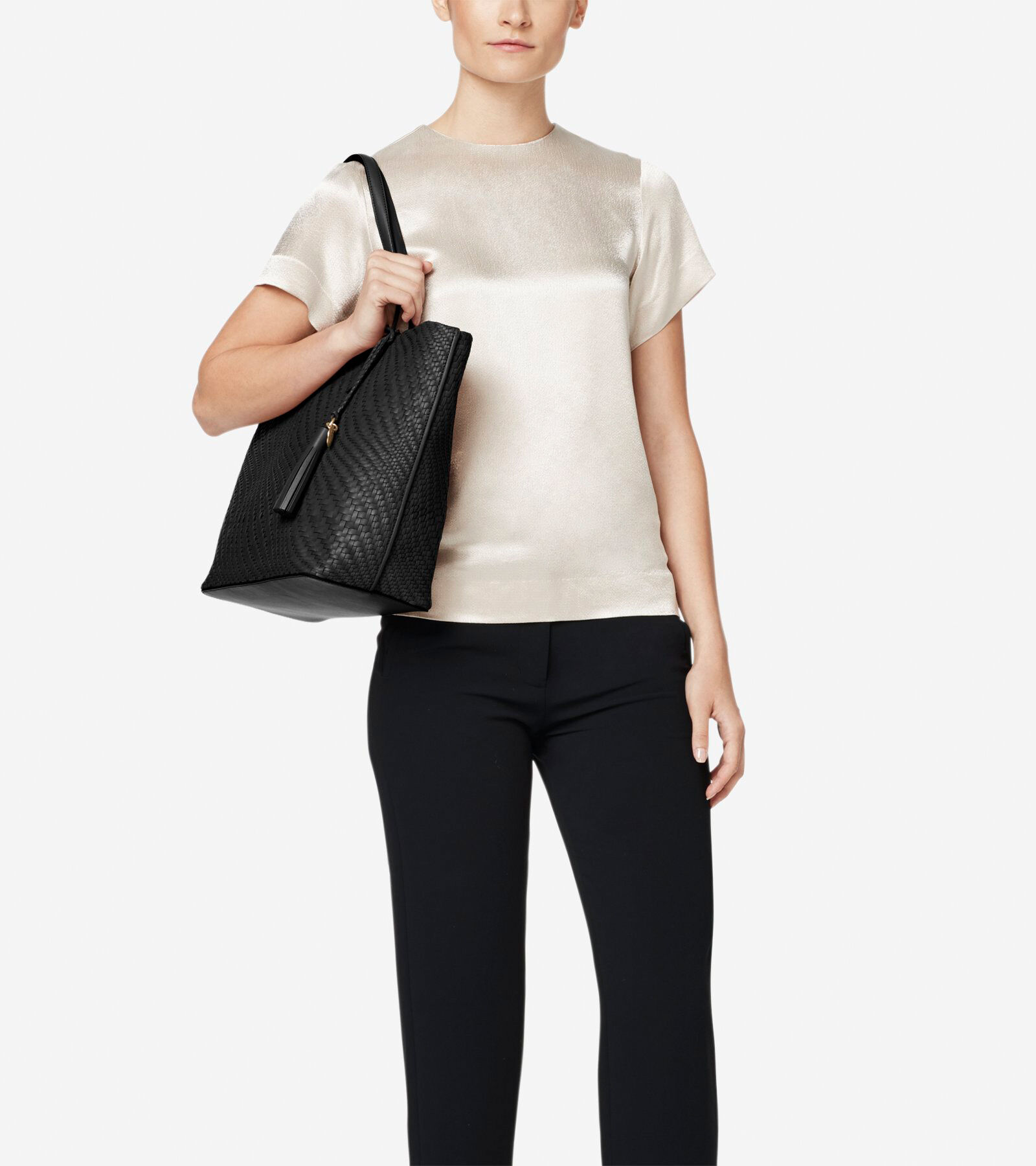Genevieve Tote in Black Cole Haan