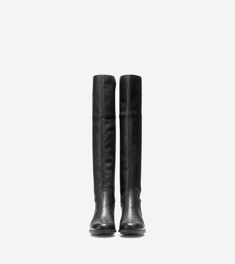 Prestiss Waterproof Over The Knee Boots in Black | Cole Haan