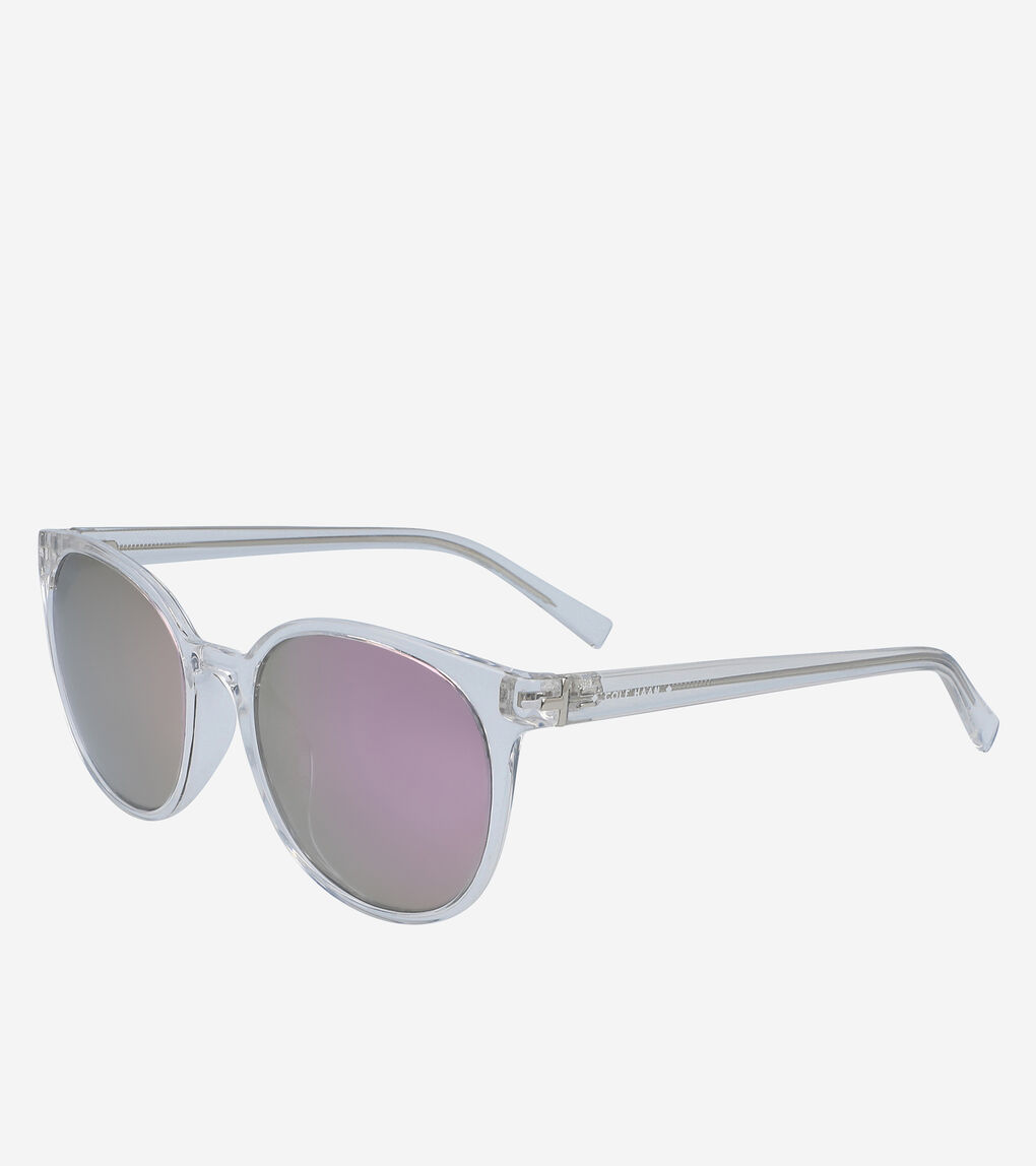 Womens Classic Round Sunglasses
