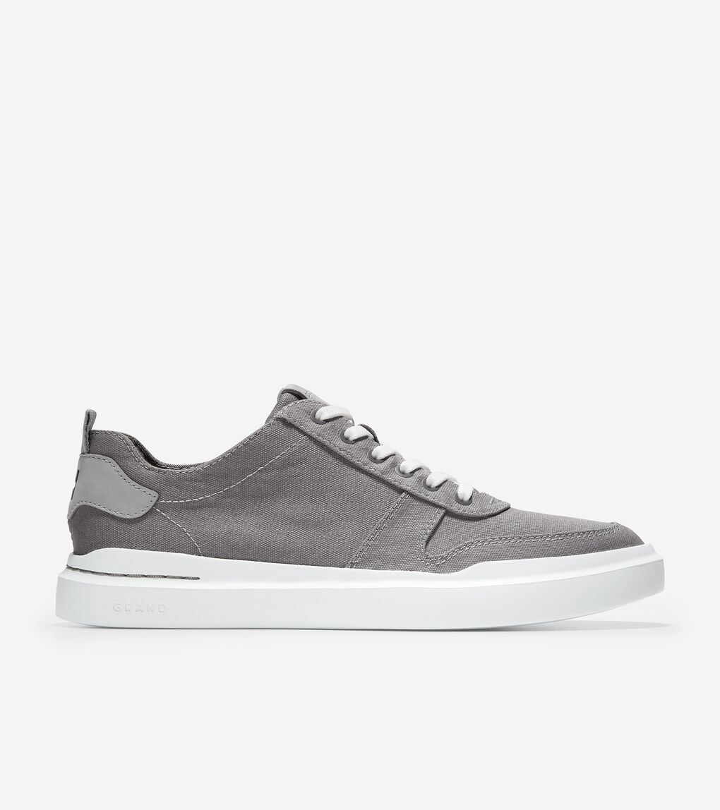 Men's GrandPrø Rally Canvas Court Sneaker in Stormcloud-Sleet | Cole Haan