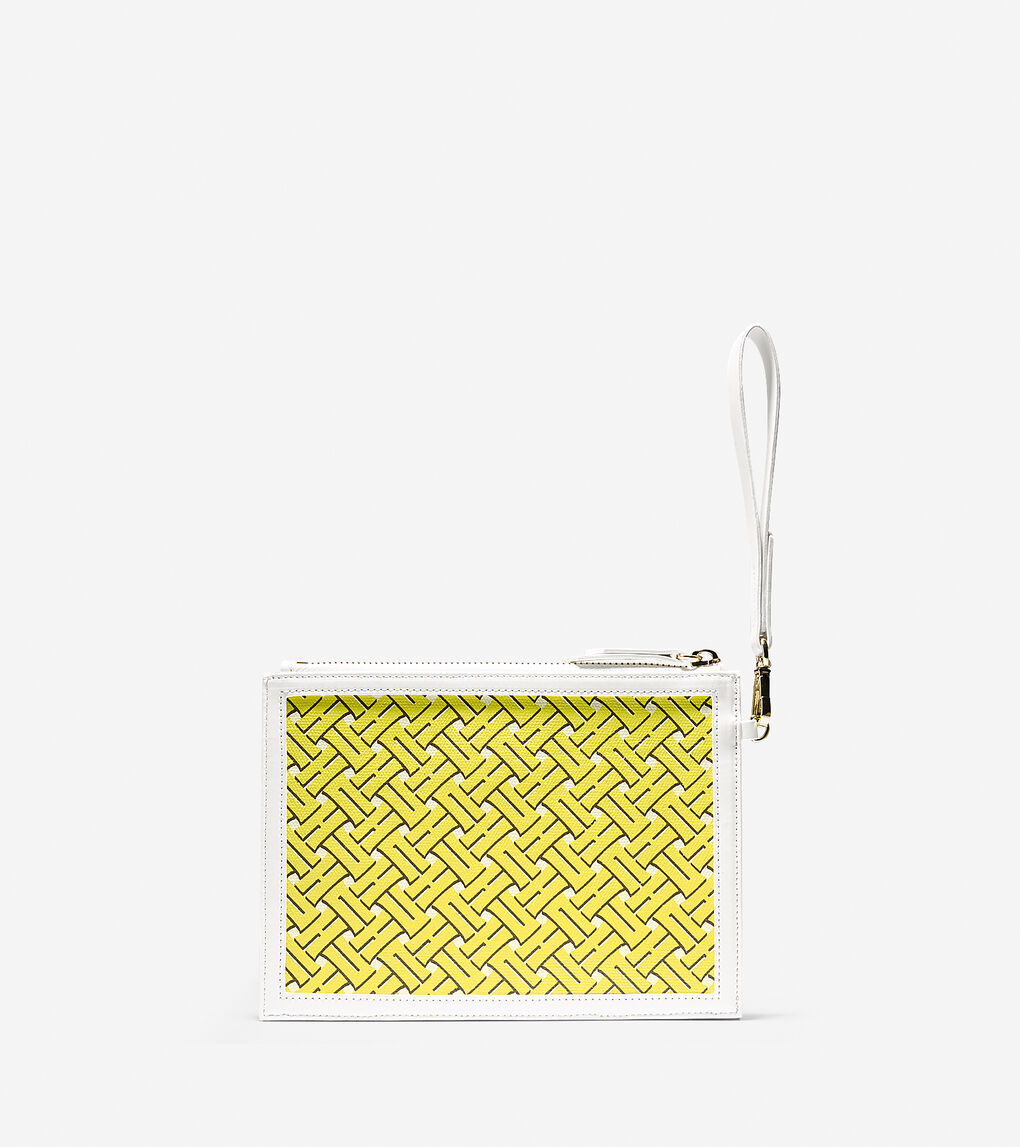 Signature Weave Small Pouch