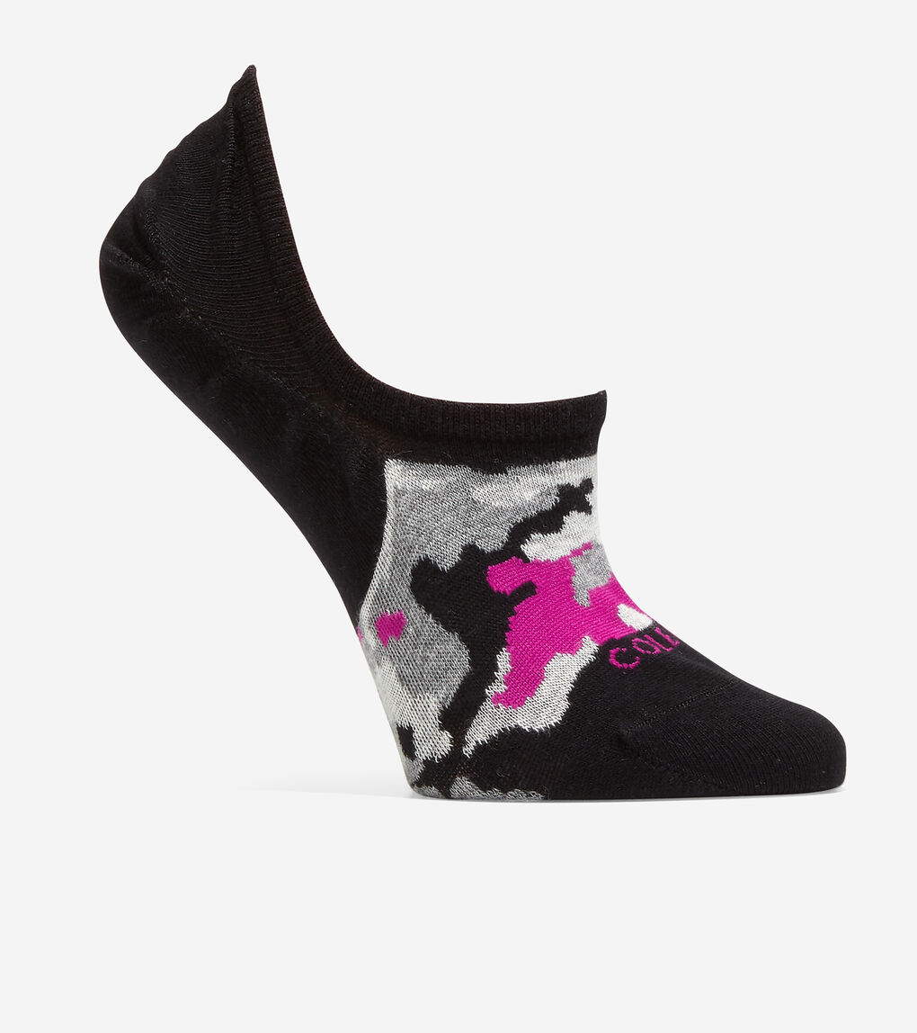 WOMENS 3-Pair Camo Sneaker Liner Socks