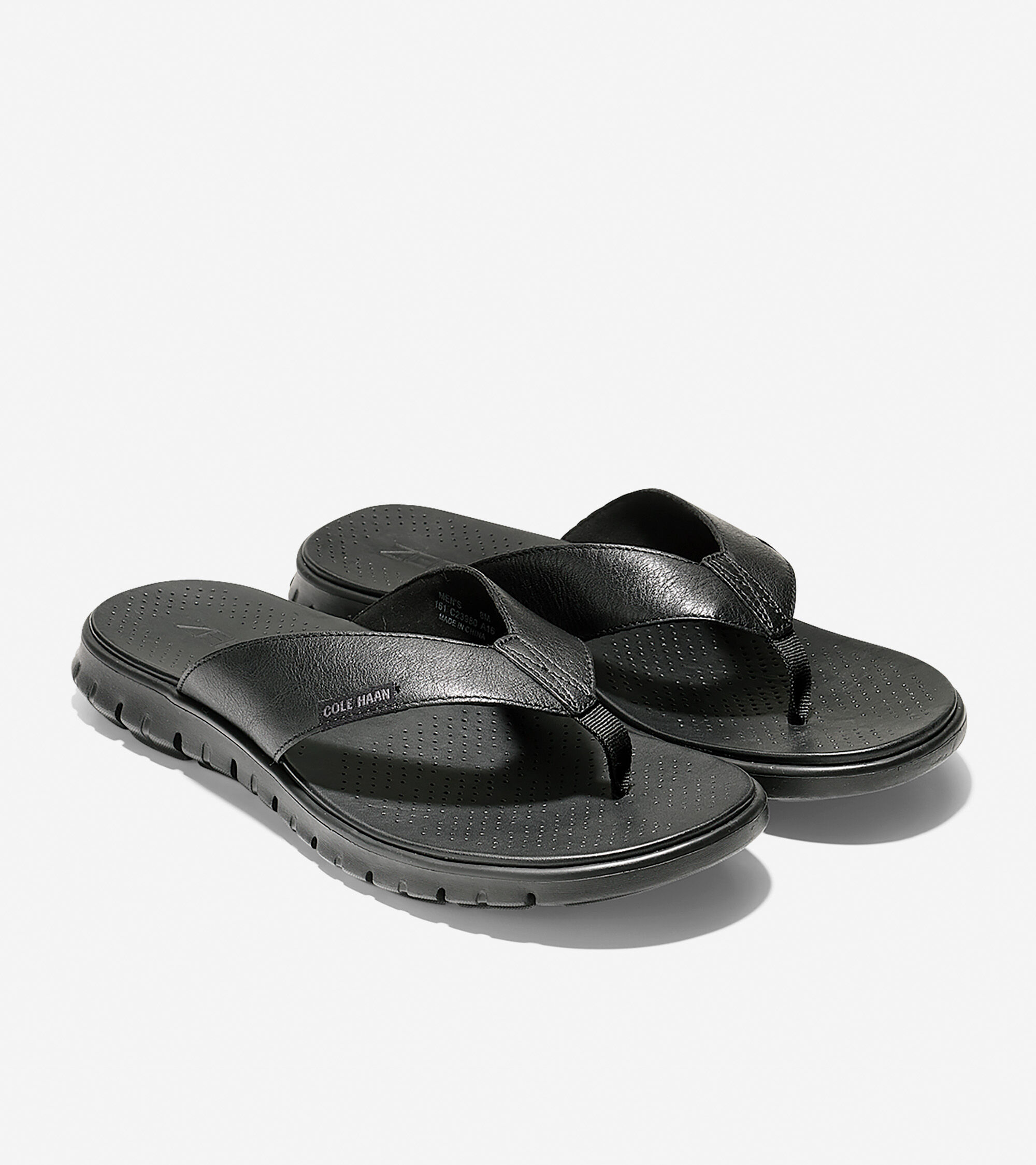 Patent leather flip flops Cole Haan Black size 11 US in Patent leather -  32150800