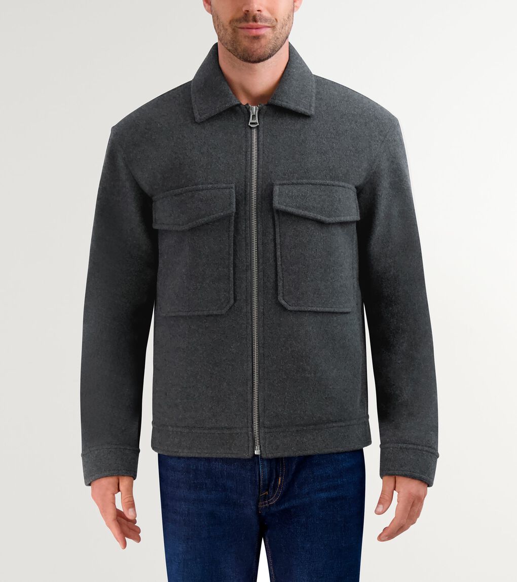STRETCH WOOL SHORT JACKET