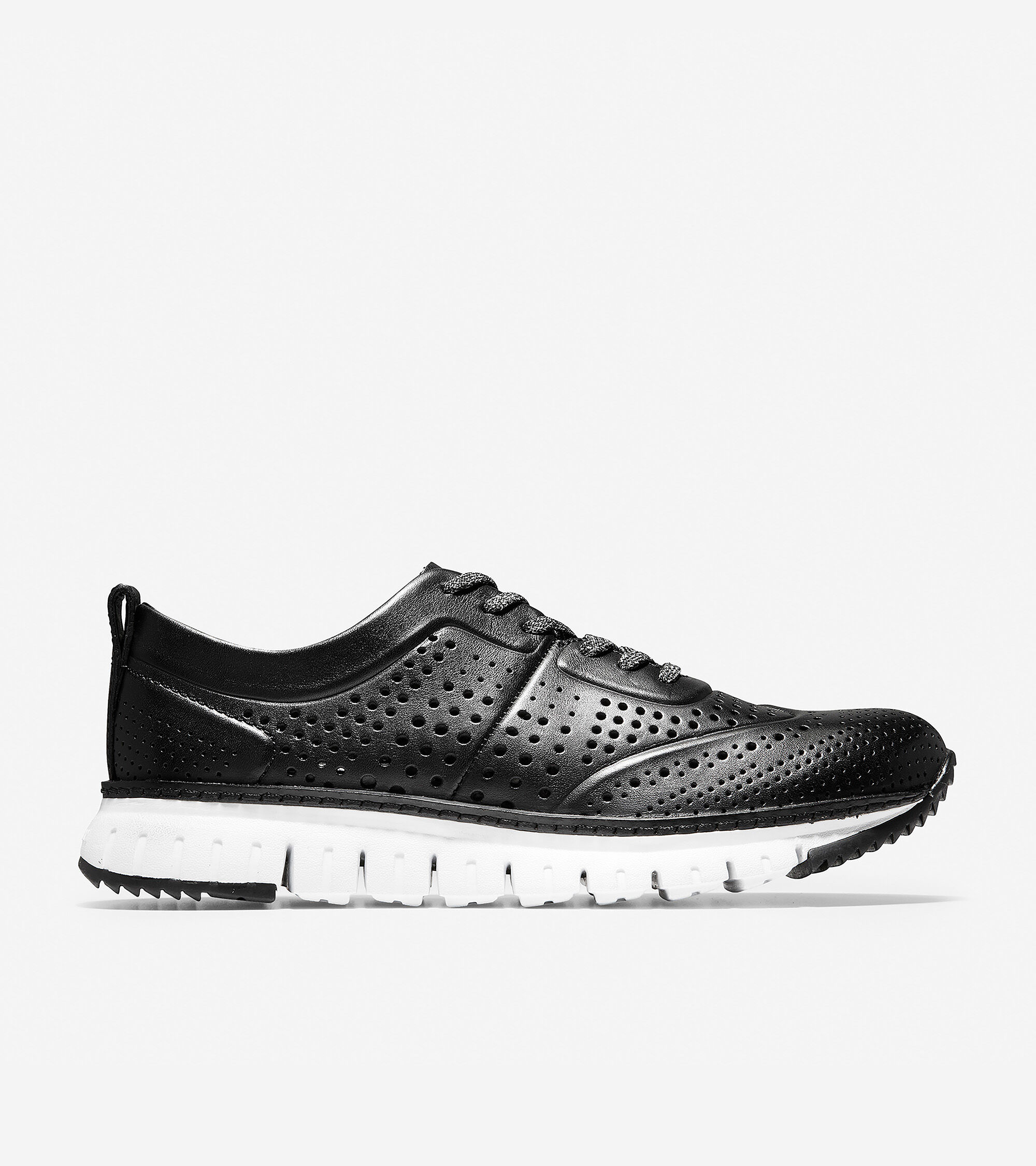 Perforated Sneaker in Black 