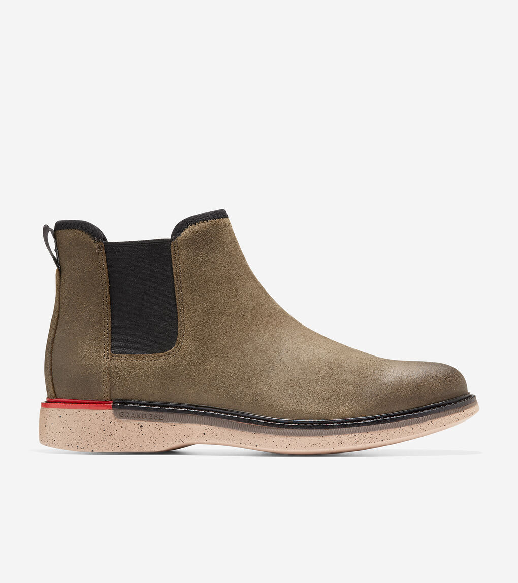 Men's Grand Ambition Chelsea Boot in Wren Brown-Birch | Cole Haan