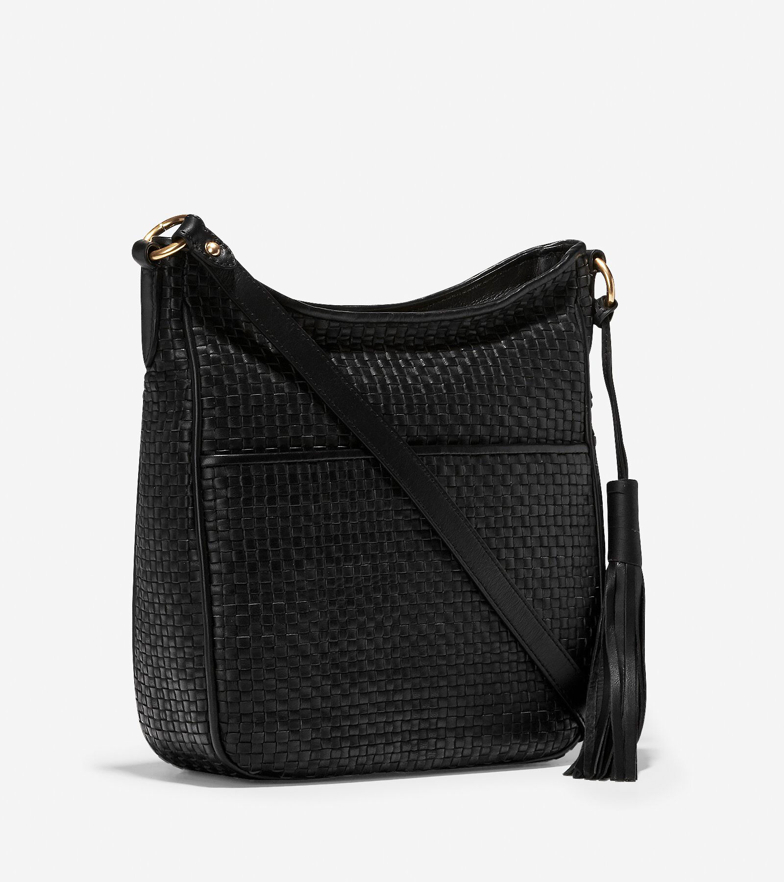 Gabriella Weave Crossbody in Black Cole Haan