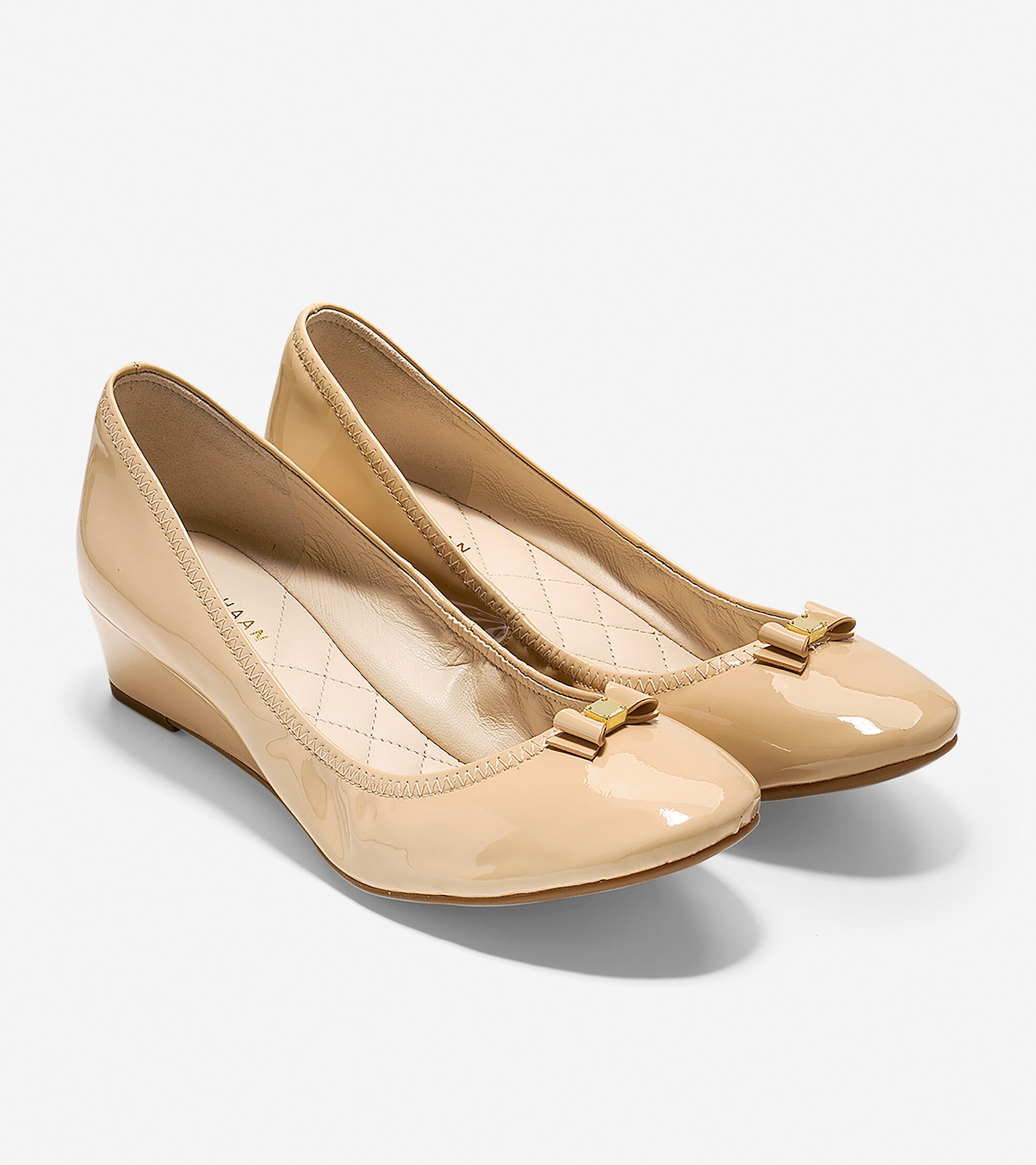cole haan tali mini bow wedge
