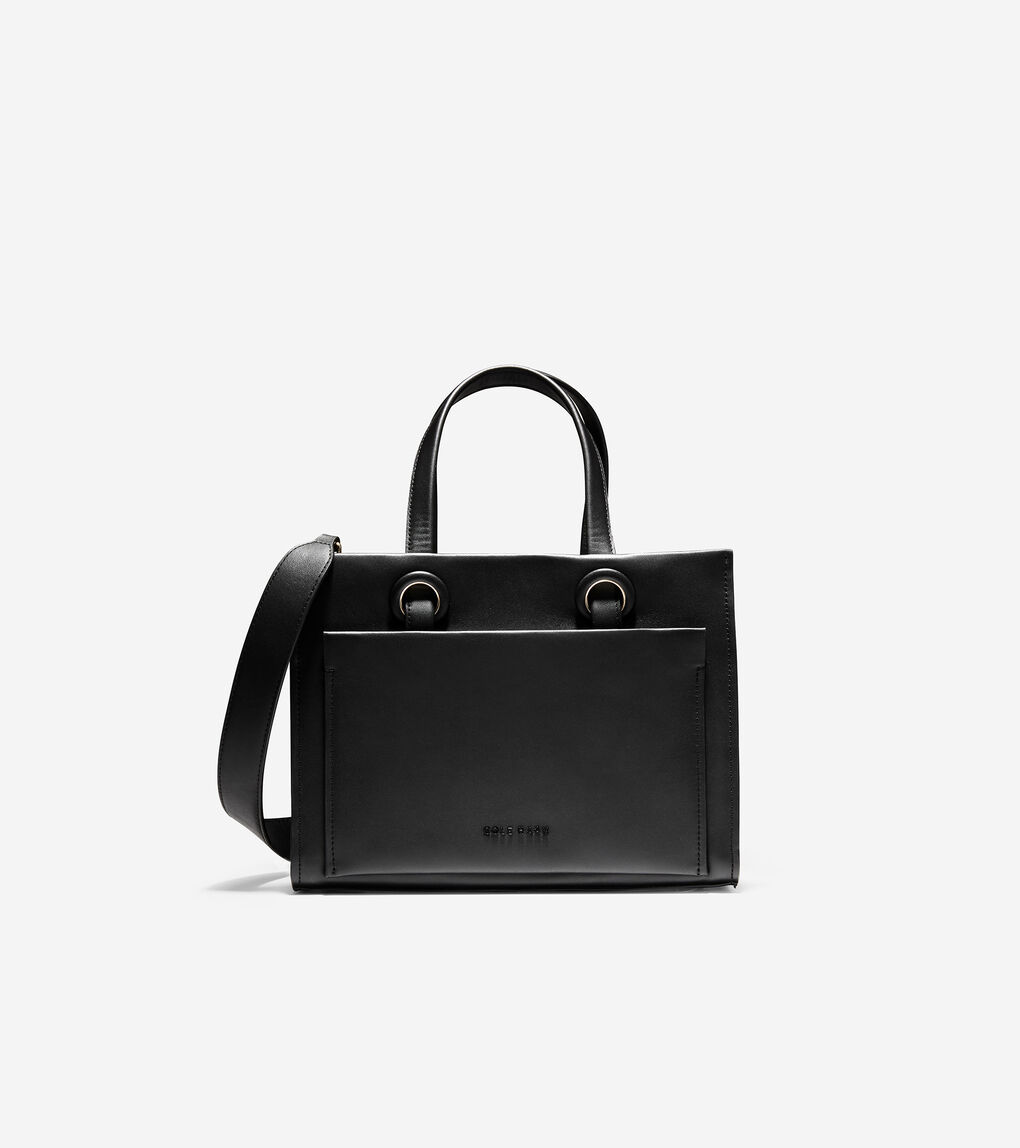Polène Numéro Un Nano Leather Handle Bag - Black Handle Bags