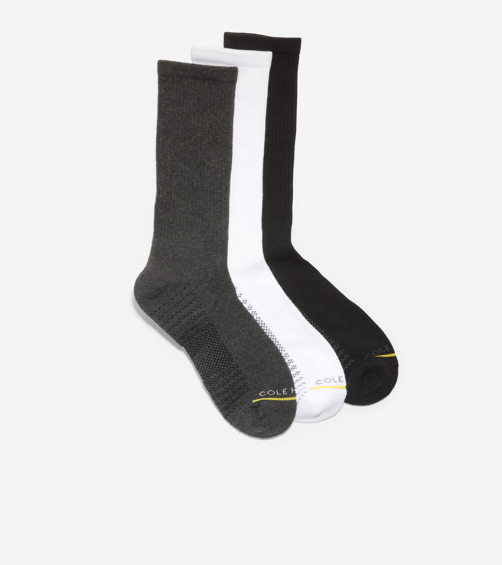 MENS Men's 3-Pair Terry Crew Socks