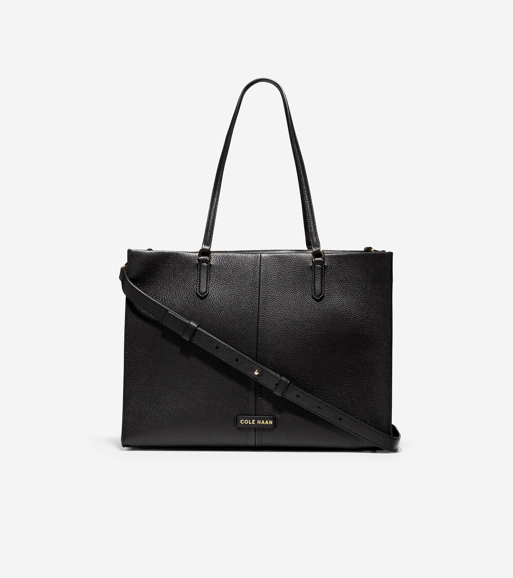 Grand Ambition Three-In-One Tote Bag in BLACK | Cole Haan