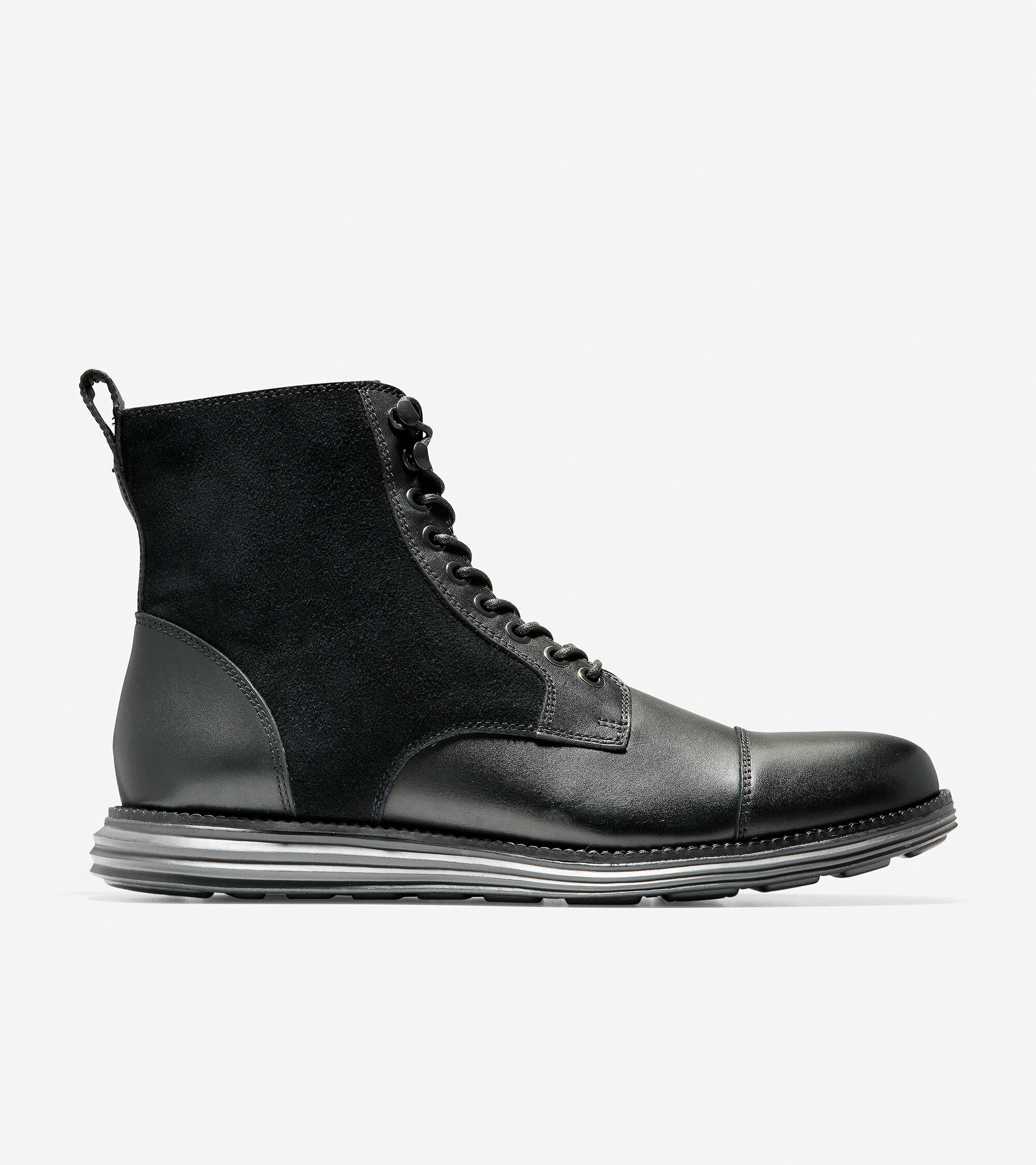 Cap Toe Boot in Black-black 
