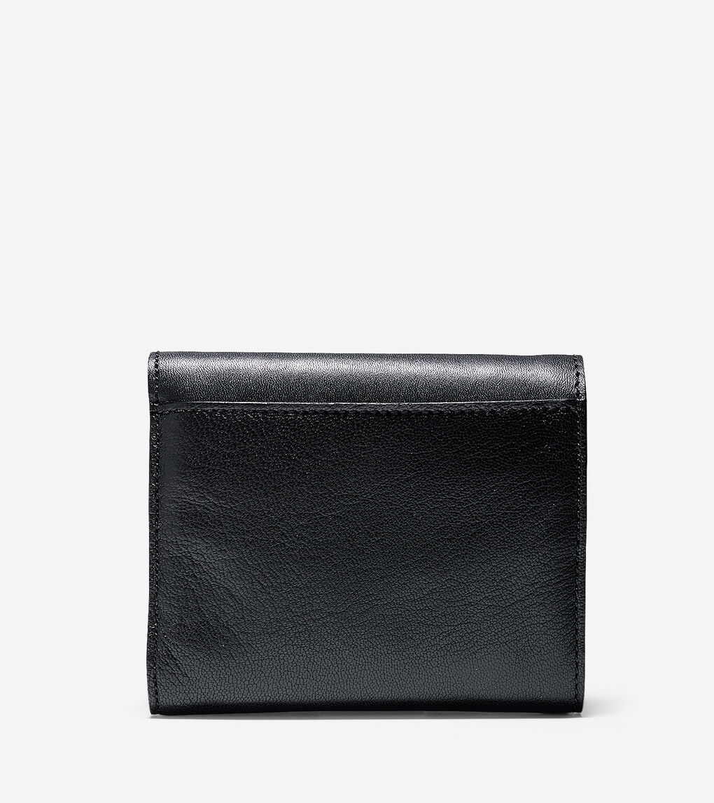 Reddington Small Flap Wallet in Black | Cole Haan