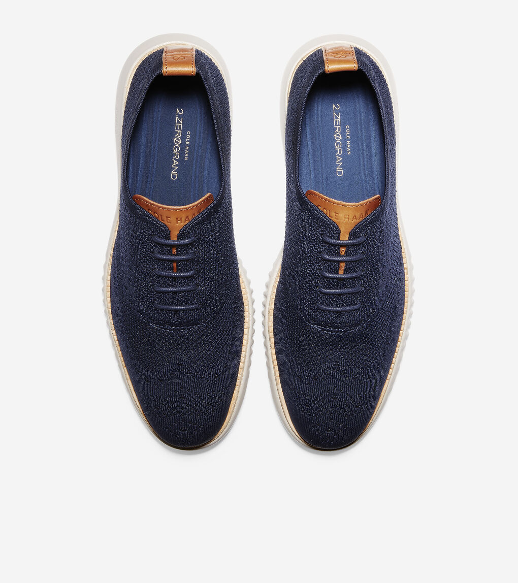 zerøgrand wingtip oxford blue