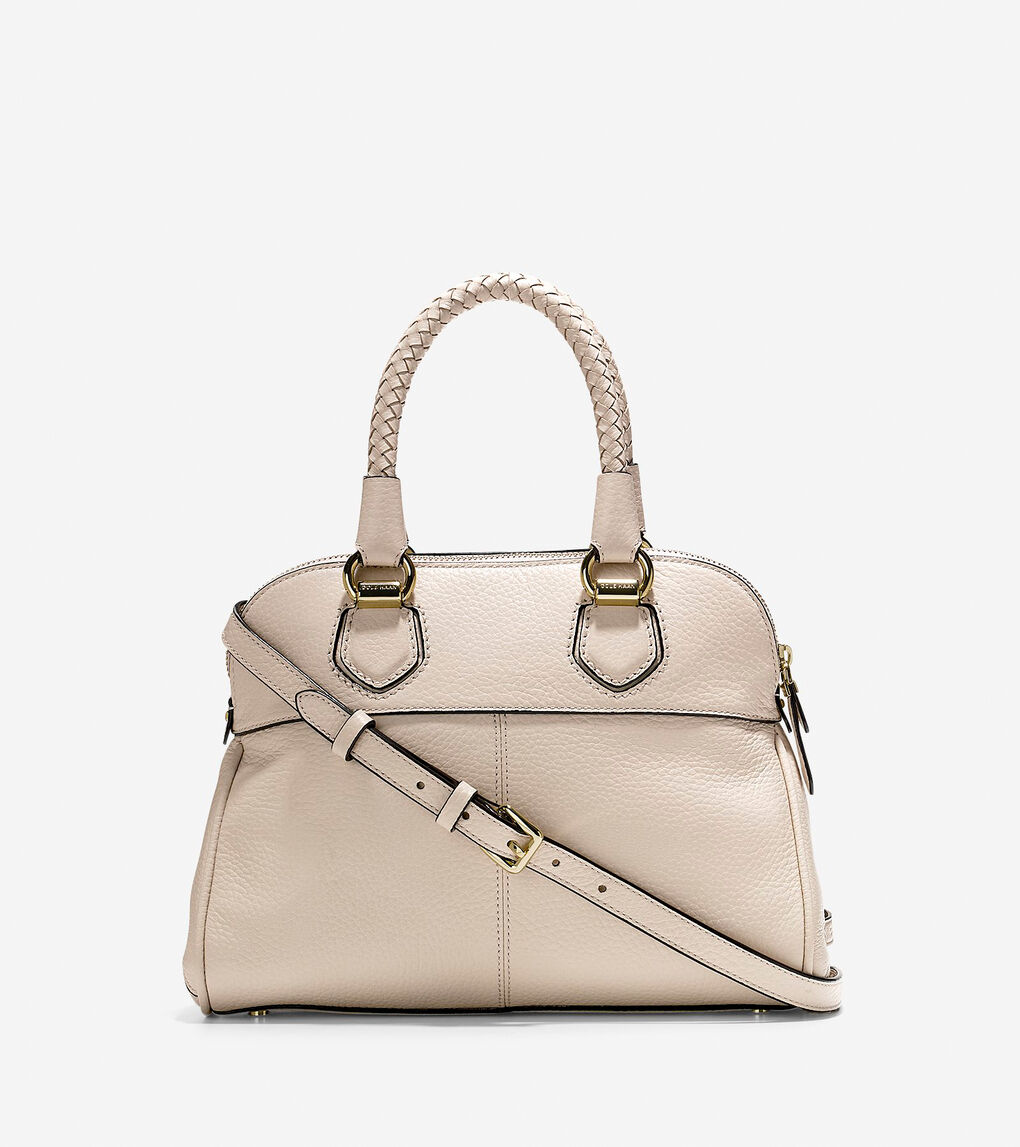 Tali Small Dome Satchel in White | Cole Haan