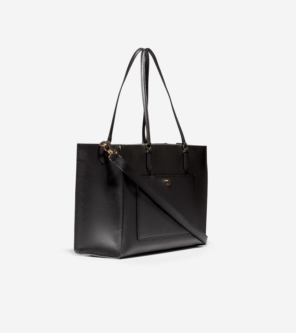 Grand Ambition Three-In-One Tote Bag in BLACK | Cole Haan