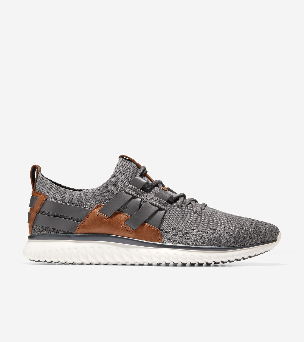 Men S Grandmotion Woven Sneaker In Magnet Ironstone Stitchlite