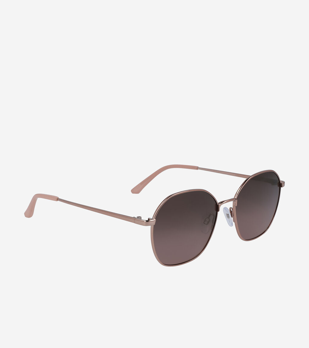 Angular Round Sunglasses