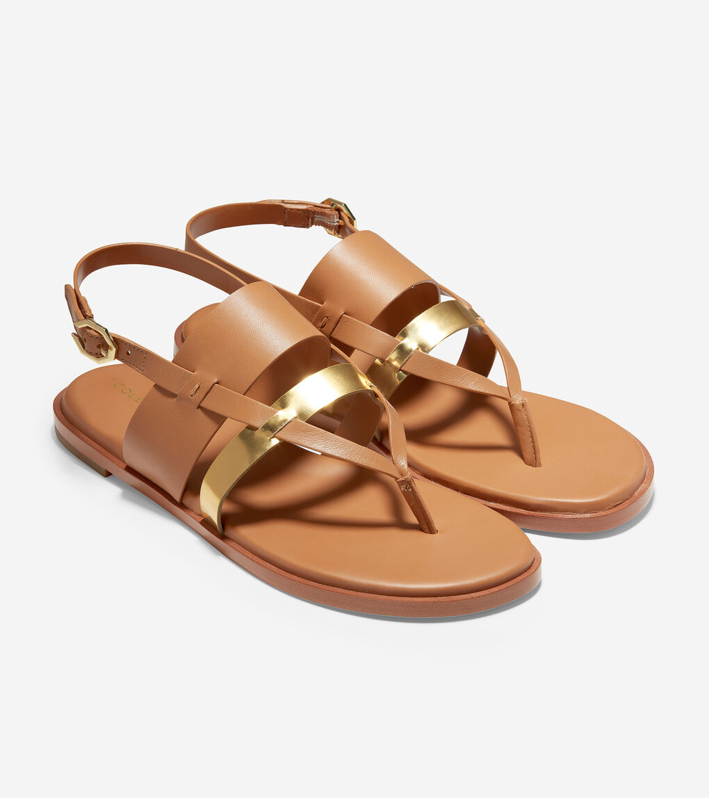 Women's Finley Grand Sandal in Pecan Leather | Cole Haan