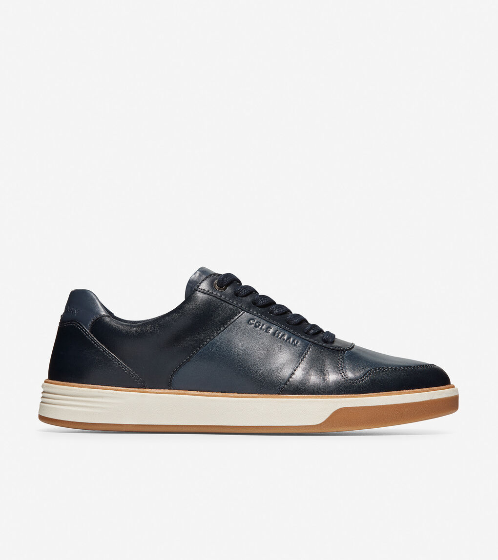 Men's Grand Crosscourt Crafted Sneaker in Navy | Cole Haan