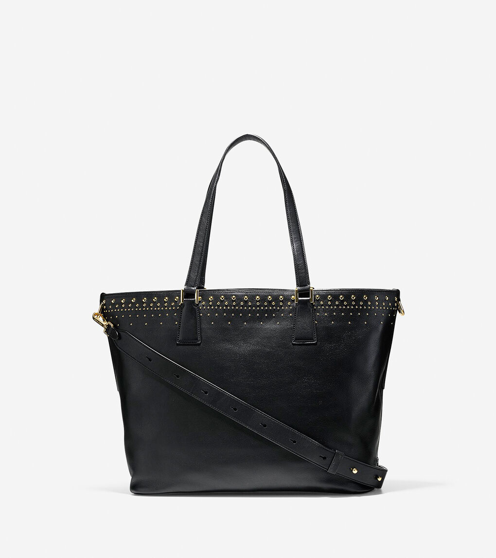 Marli Studded Tote in Black | Cole Haan