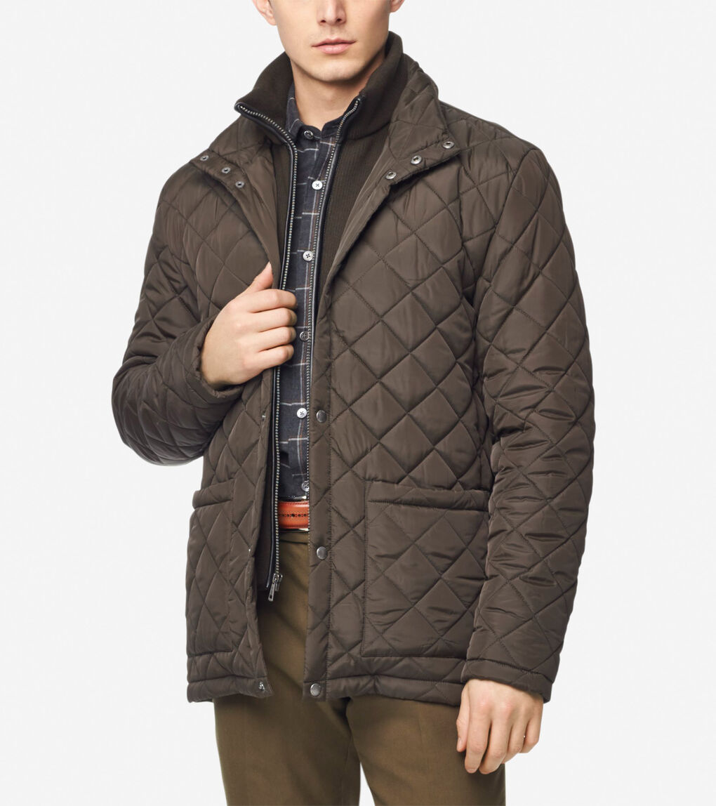 Men's Diamond Quilted Jacket in Olive | Cole Haan