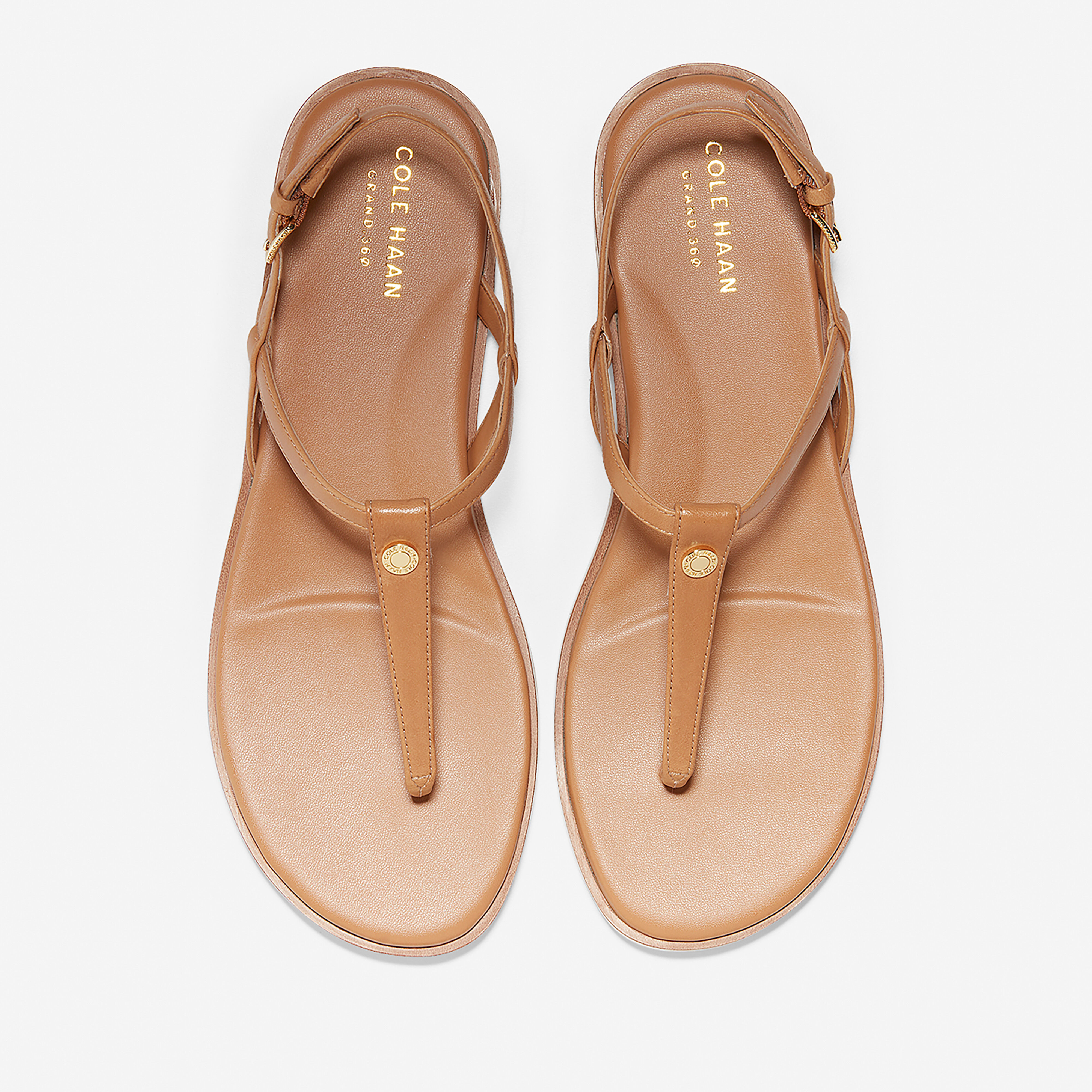 Flora Thong Sandal in Pecan Leather 