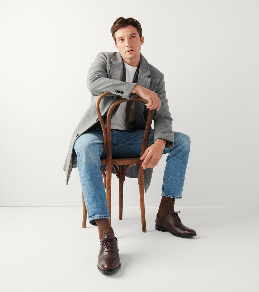 STRETCH WOOL TOP COAT