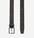 35mm Flat Strap With Stitched Edge Belt in Black | Cole Haan