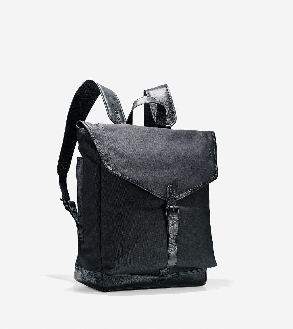 Marshall Backpack in Black-Black : Mens Bags | Cole Haan