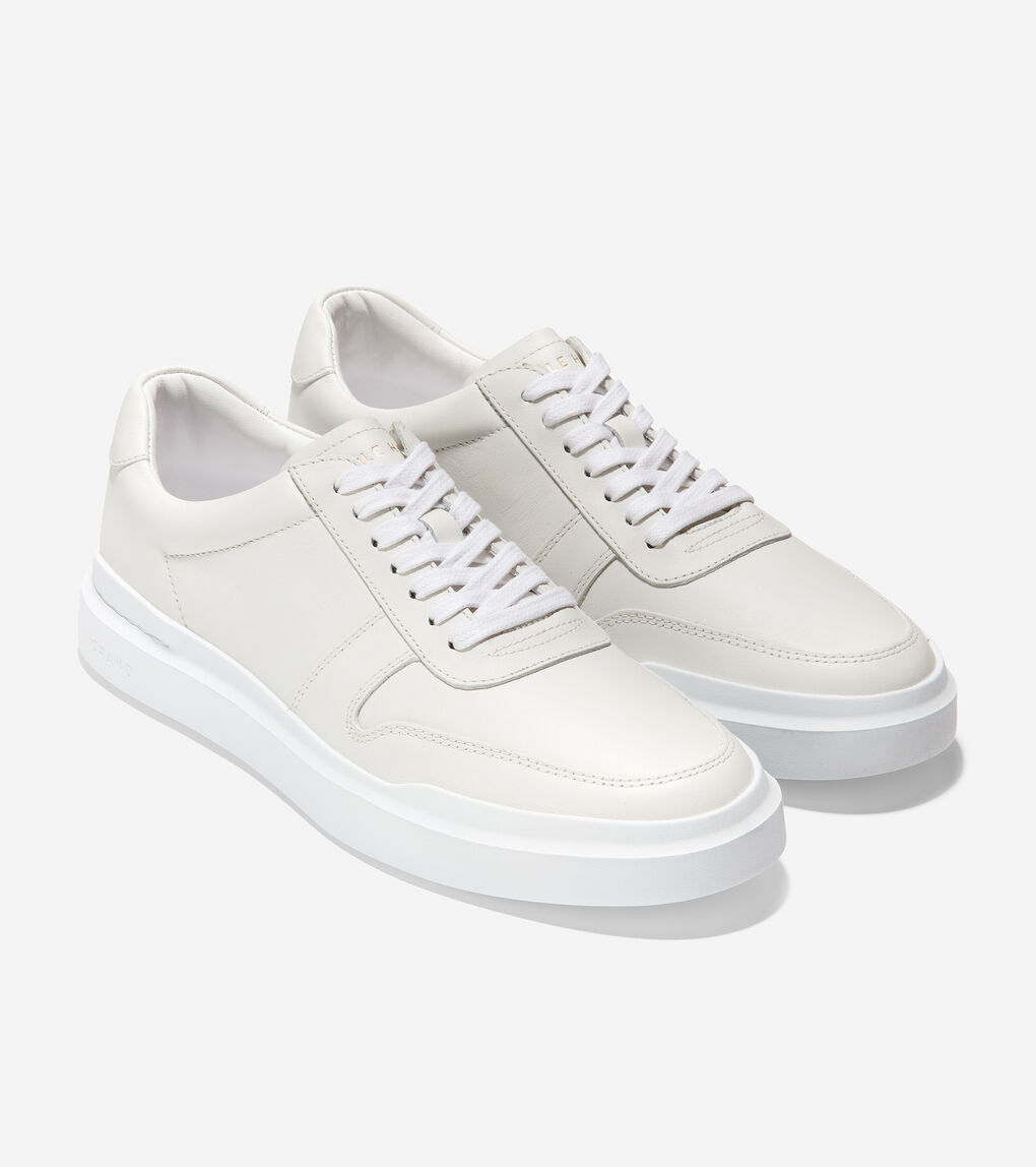 Men #39 s GrandPrø Rally Court Sneaker in Optic White Cole Haan