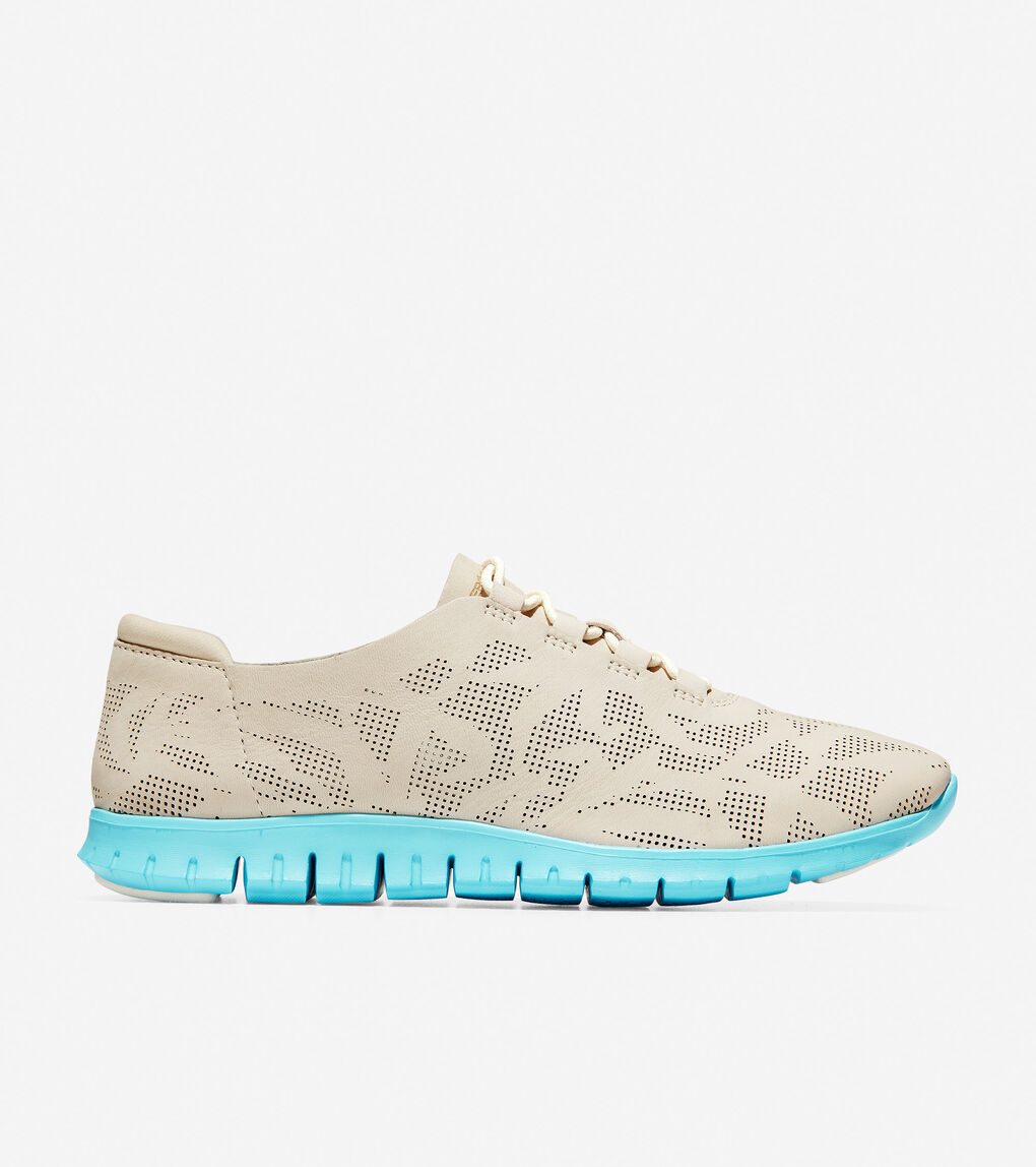 talisa perforated sneaker wedge