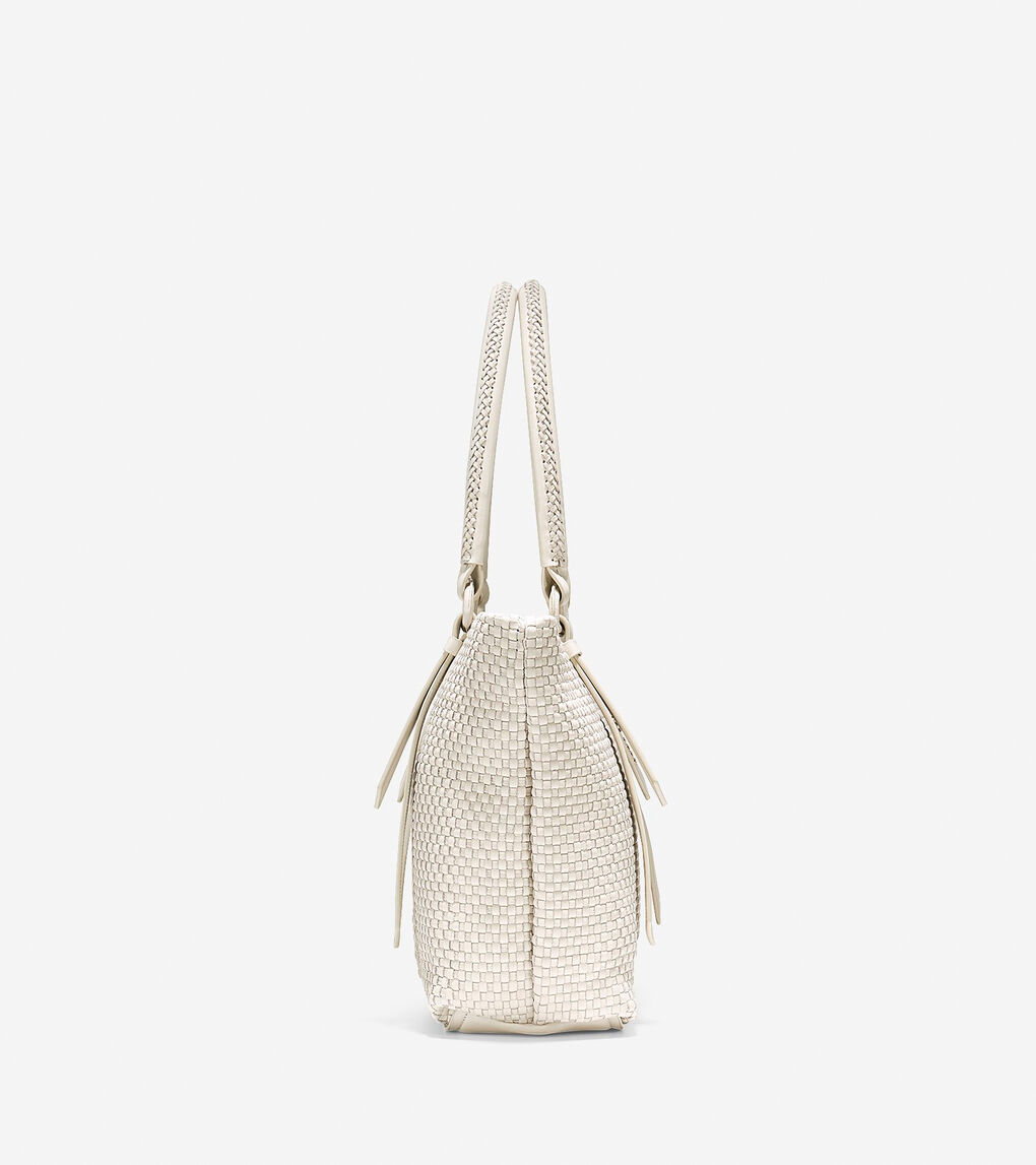 Bethany Weave Medium Tote in Beige Or Khaki | Cole Haan