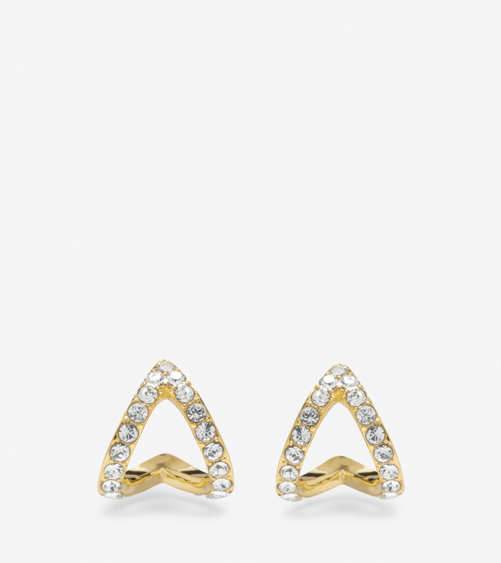 Love Triangle Swarovski Post Earrings
