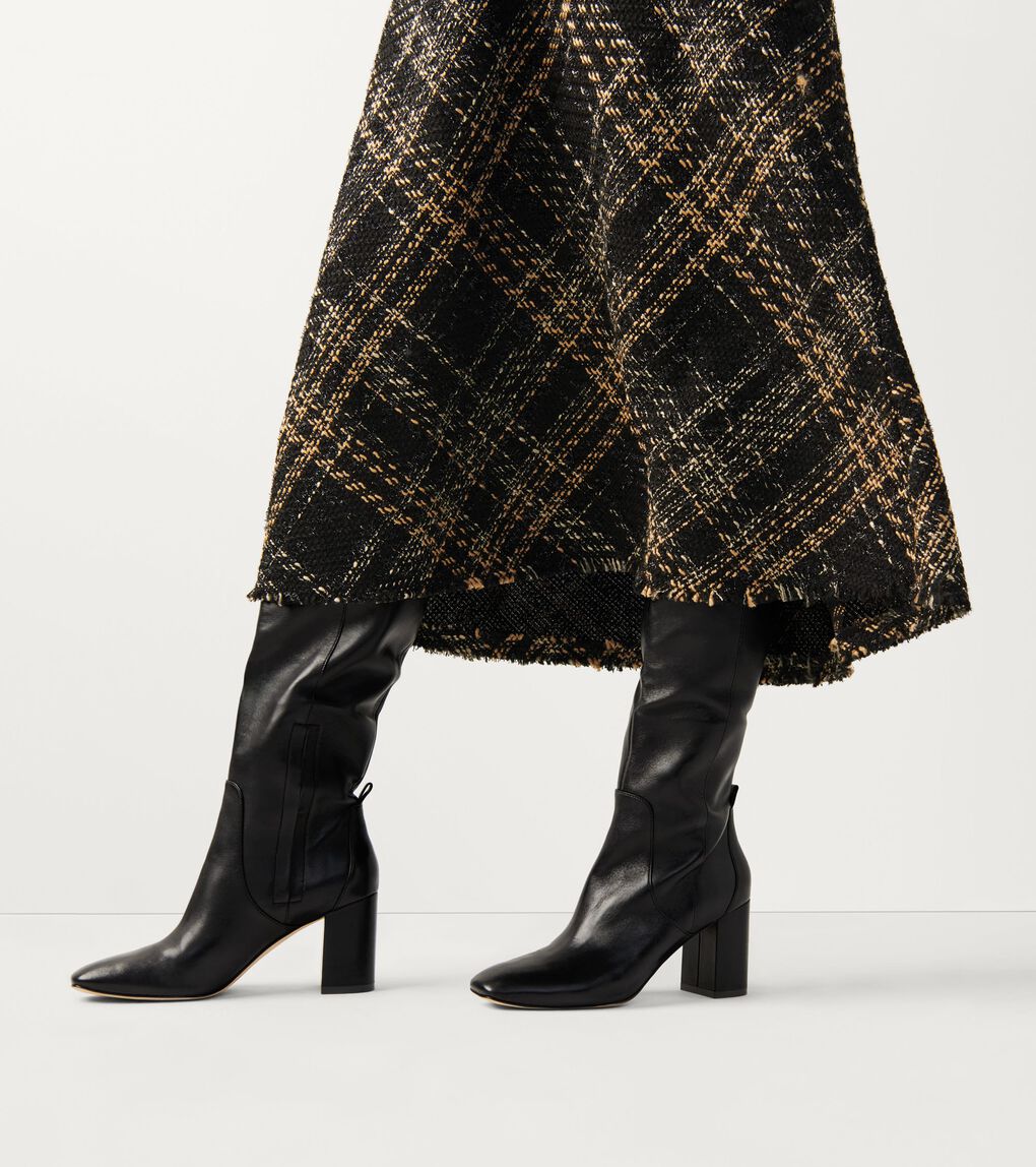 CHRYSTIE SQUARE TOE TALL BOOT 75MM