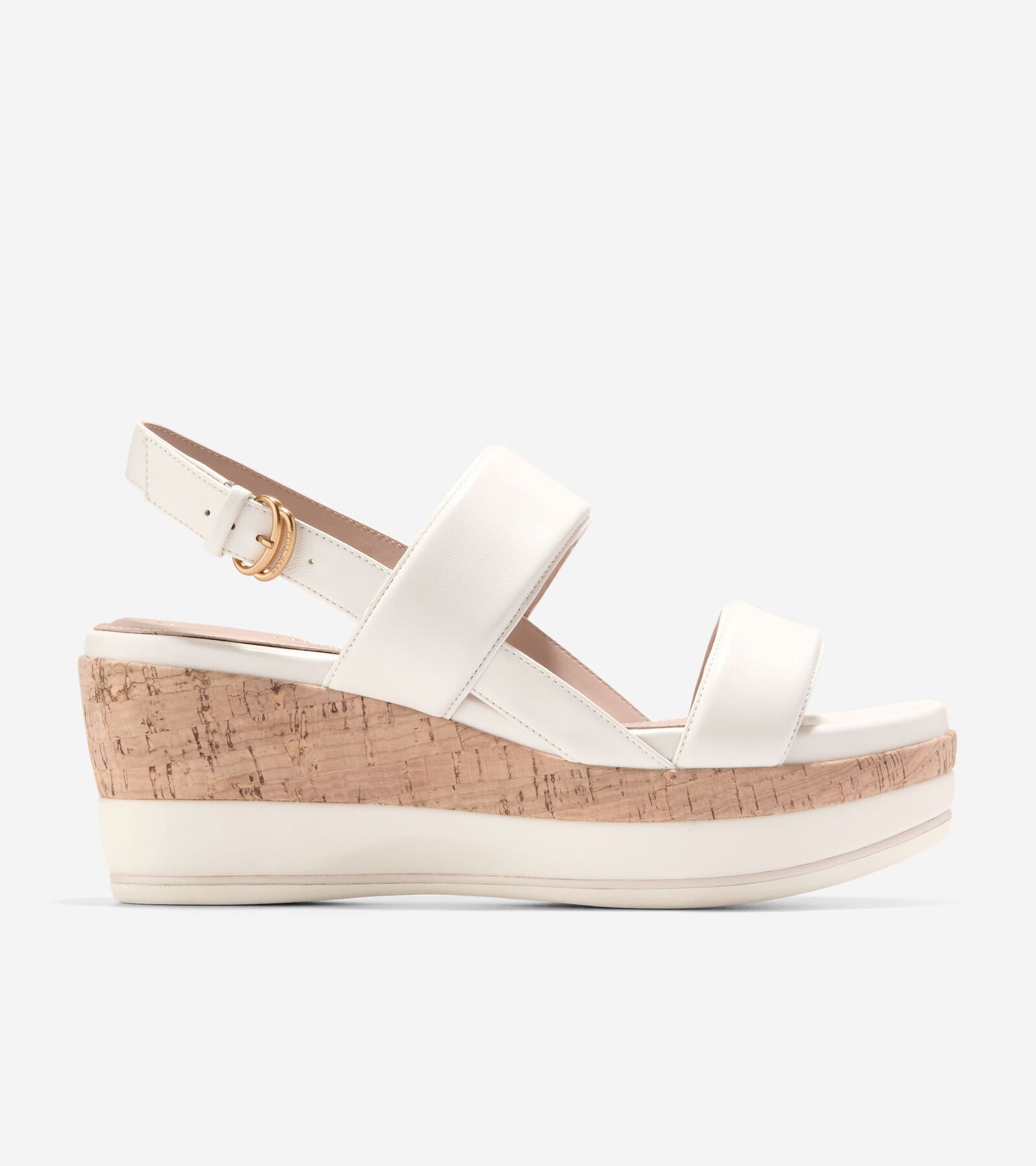 Cole Haan Aislin Wedge Sandal In White