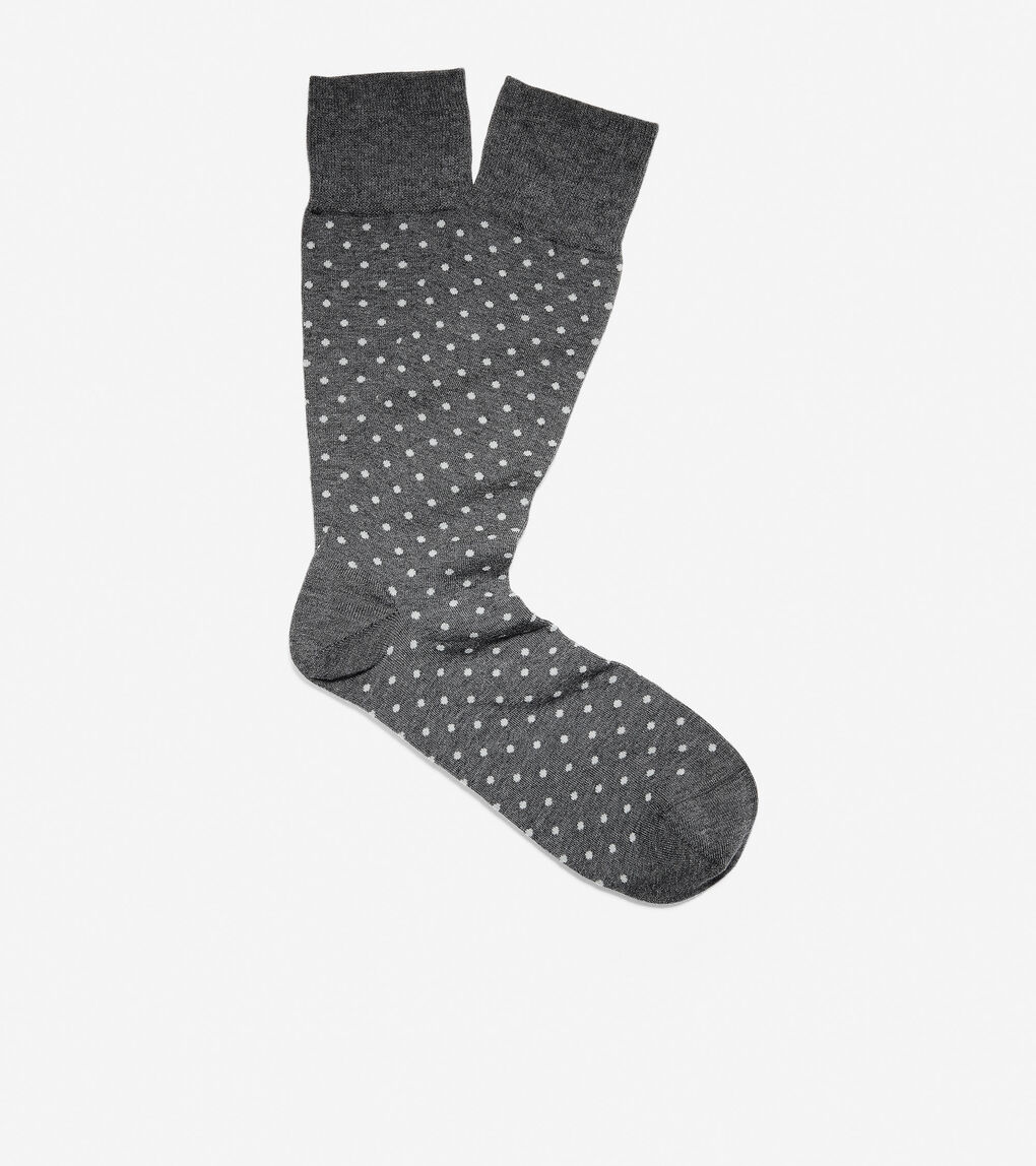 Simple Dot Crew Socks