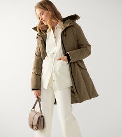 Female Model wearing an Insulated Jacket