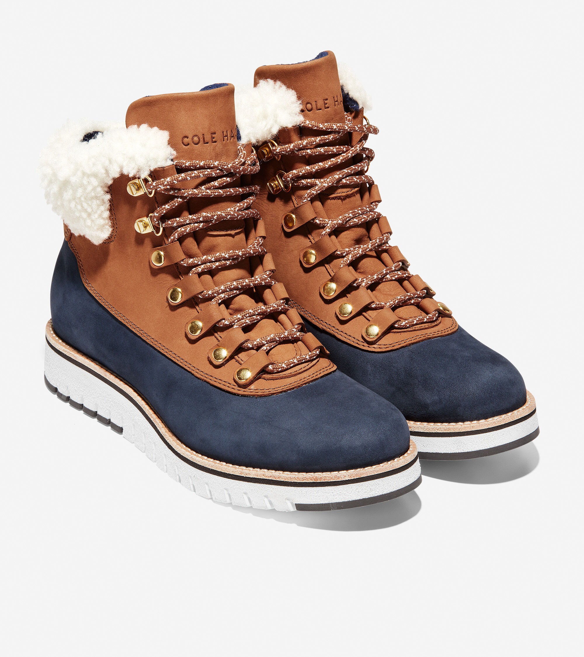 Explore Hiker Boot in British Tan-Navy 