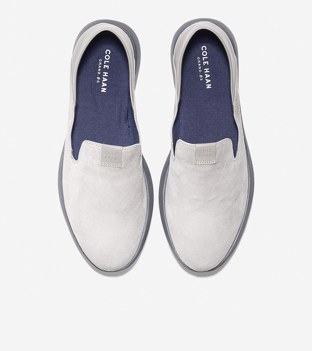 Women's Grand Horizon Slip-On Loafer in Ironstone Suede | Cole Haan