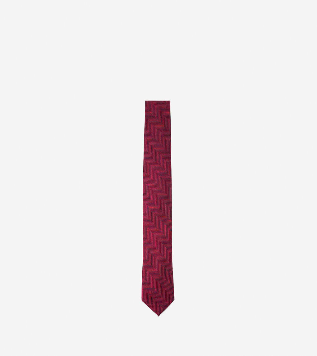 Bartlett Solid Tie in Red | Cole Haan