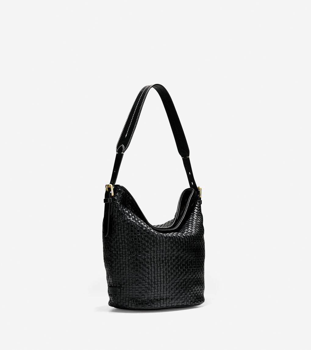Loralie Weave Bucket Bag