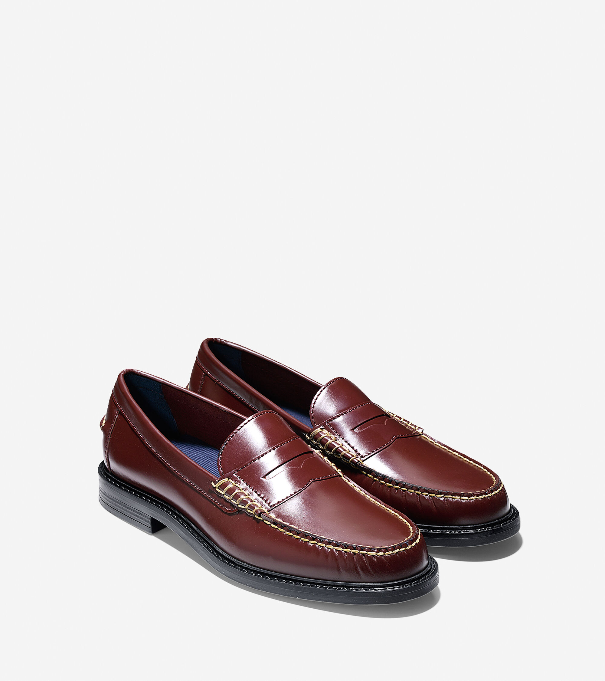 Mens Pinch Campus Penny Loafers in Crimson | Cole Haan