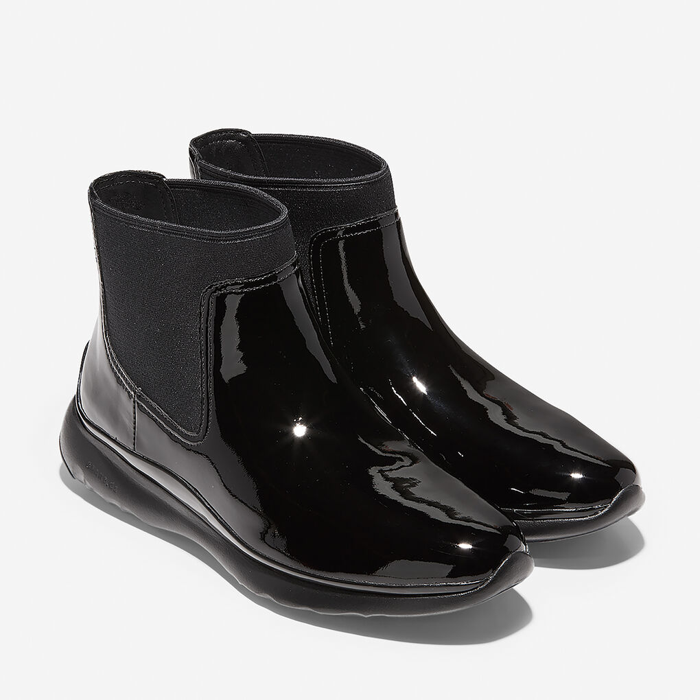 Women's 3.ZERØGRAND Chelsea Boot in Black Patent | Cole Haan