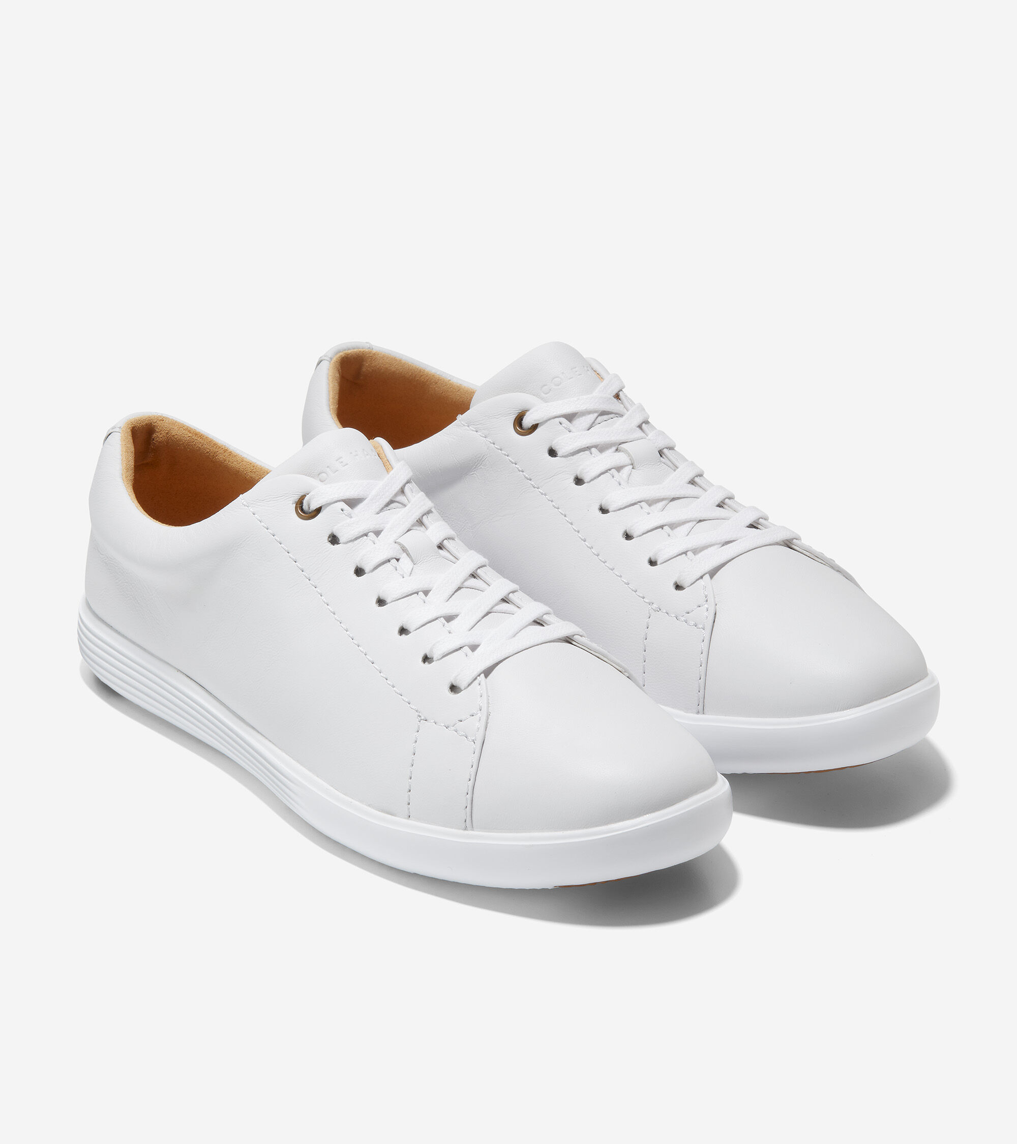 cole haan white leather sneakers womens
