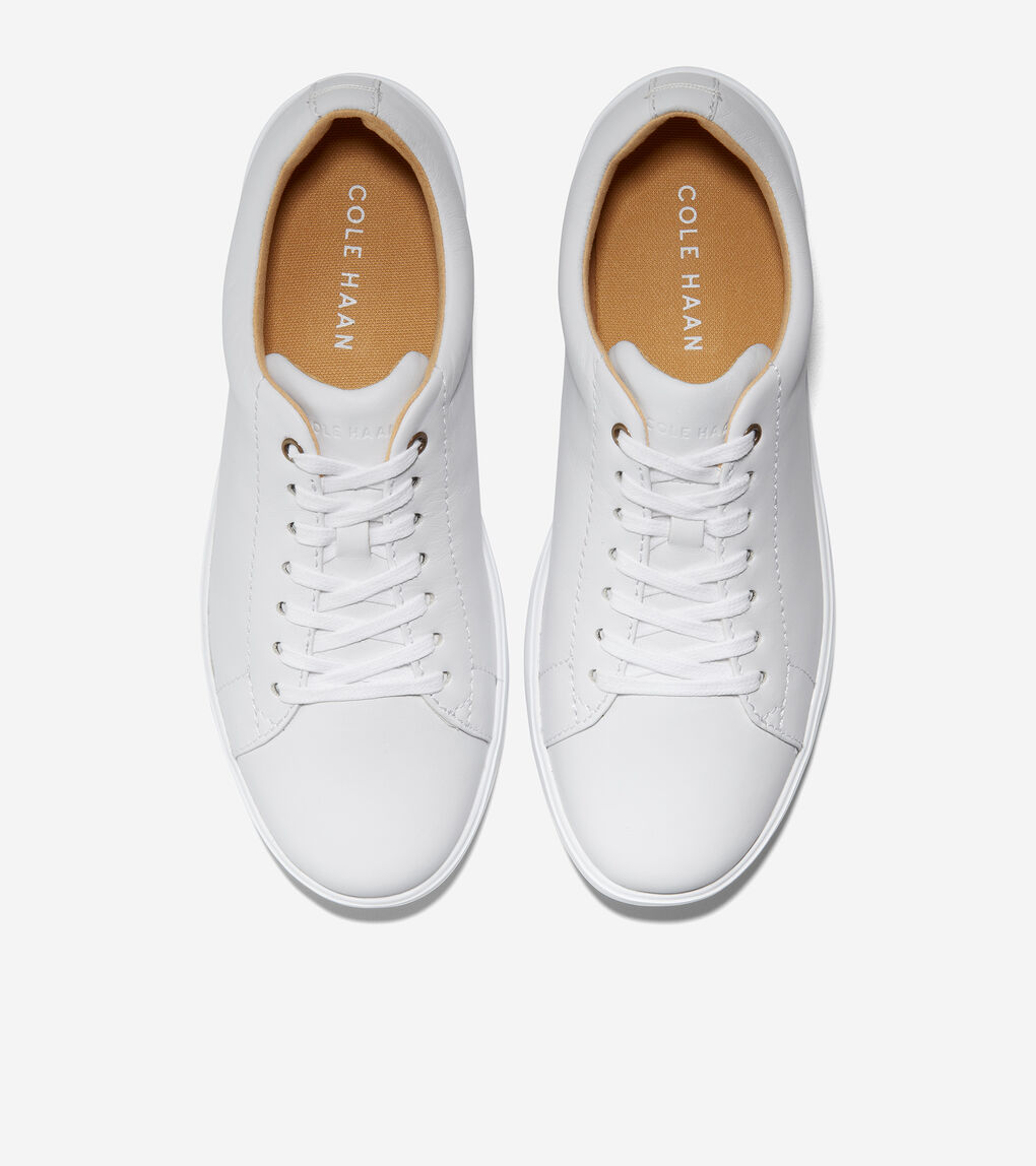 Women's Grand Crosscourt Sneaker in Optic White Leather | Cole Haan US