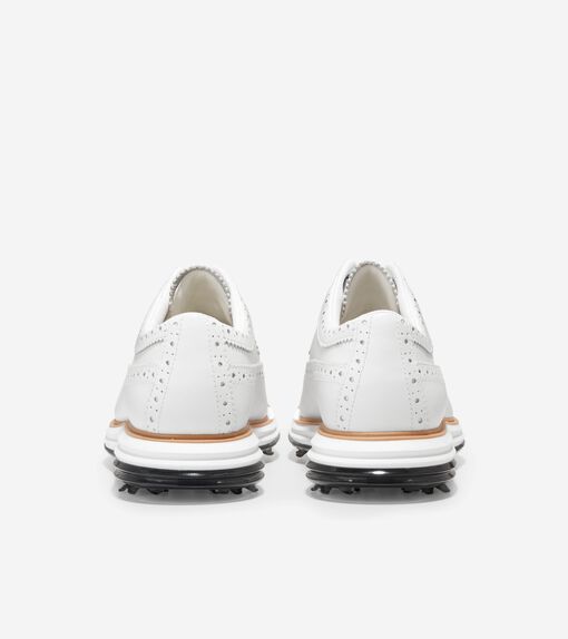 Men's ØriginalGrand Tour Waterproof Golf Shoes in White | Cole Haan