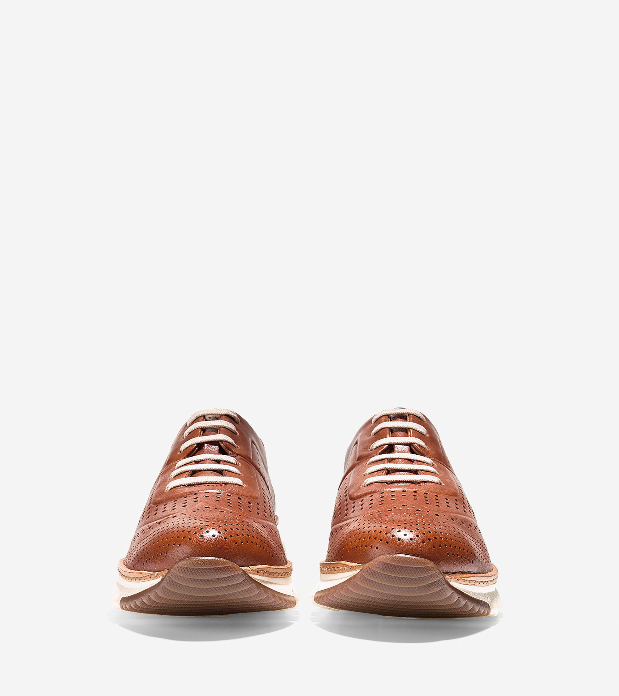 zerogrand perforated leather sneakers